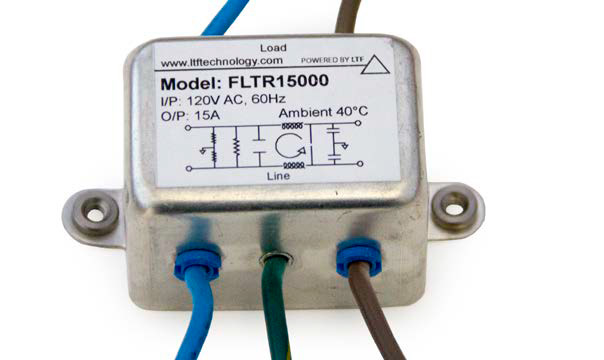 LTF EMI Filter FLTR15000 120V AC 60Hz Input 15A Max Output