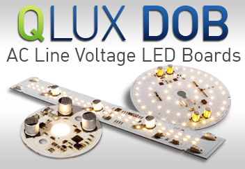 QLUX DOB Architectural Grade AC Line Voltage Driver on Board LEDs Linear Round 