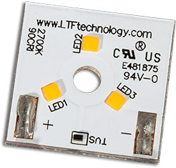 QLUXS186W3LED 6W 18mm Square 90 CRI 700mA 9V Y19 DC CSP LED Board