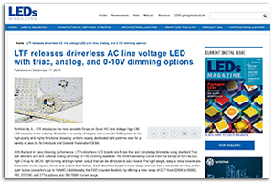 LTF News and Press Releases DOBi AC Line Voltage LED Boards Press Release LEDs Magazine