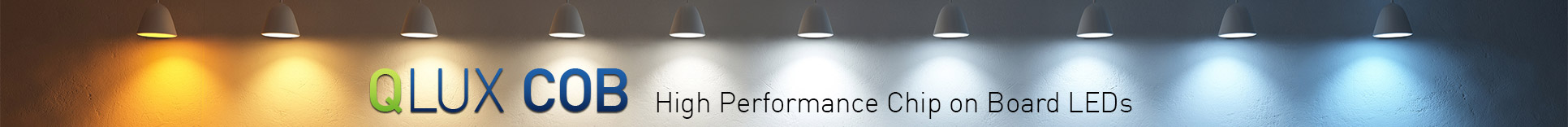 QLUX COB Warm to Cool CCT Wall High Performance Chip on Board LED Series QLUX COB Warm to Cool CCT Wall High Performance Chip on Board LED Series