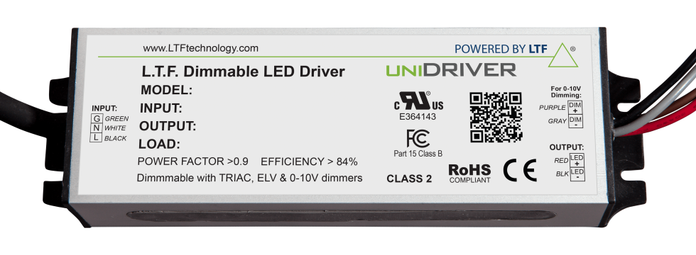 DS45WSM3UD 42W UniDriver Universal Input 100-305V AC True Tri Mode Dimmable ELV Triac 0-10V LED Driver Power Supply